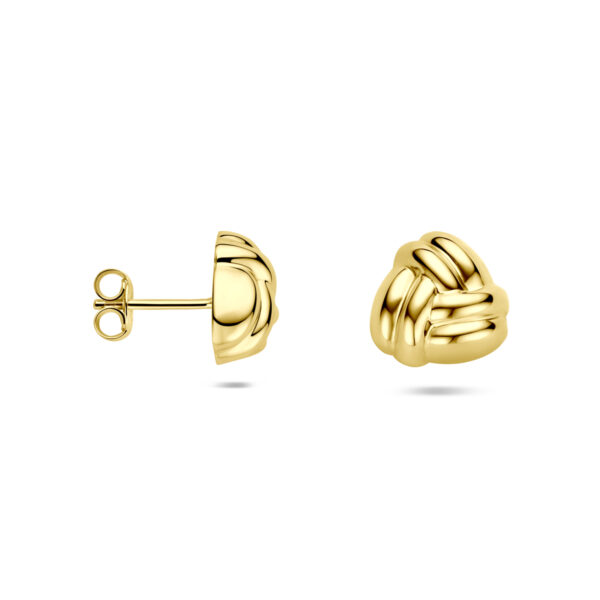 oorknoppen 11 mm 14K geelgoud - Afbeelding 3