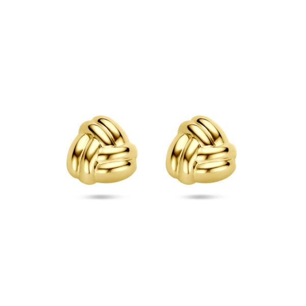 oorknoppen 11 mm 14K geelgoud