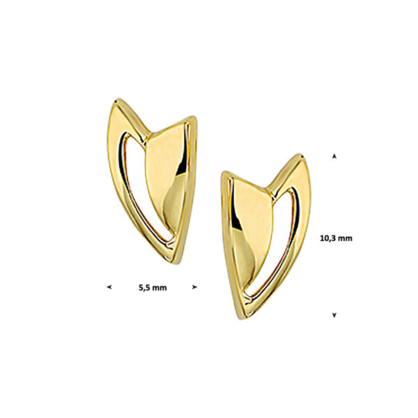 oorknoppen 14K geelgoud - Afbeelding 3