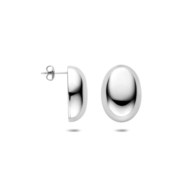 oorknoppen 25 mm edelstaal - Afbeelding 3