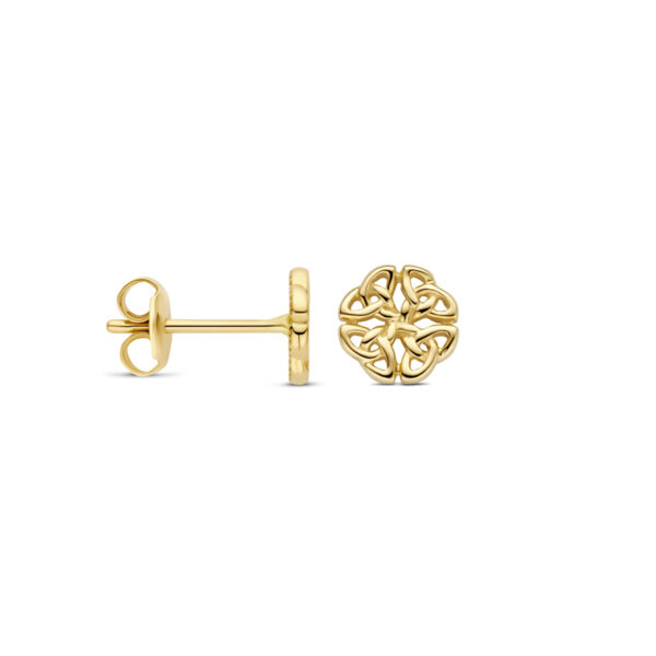 oorknoppen 7 mm 14K geelgoud - Afbeelding 3