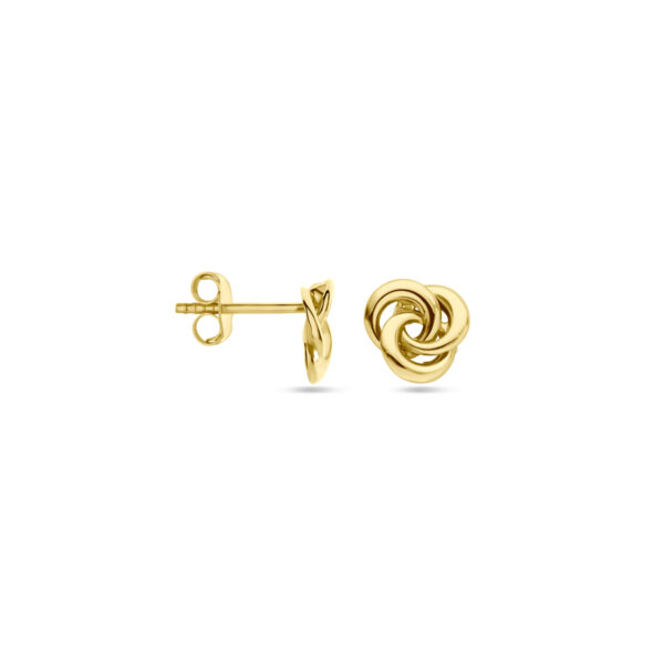 oorknoppen 7 mm 14K geelgoud - Afbeelding 3