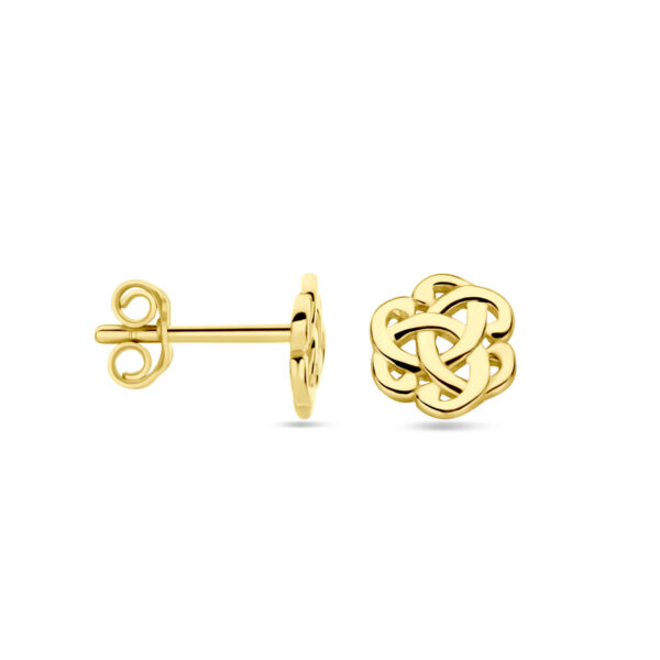oorknoppen 7 mm 14K geelgoud - Afbeelding 3