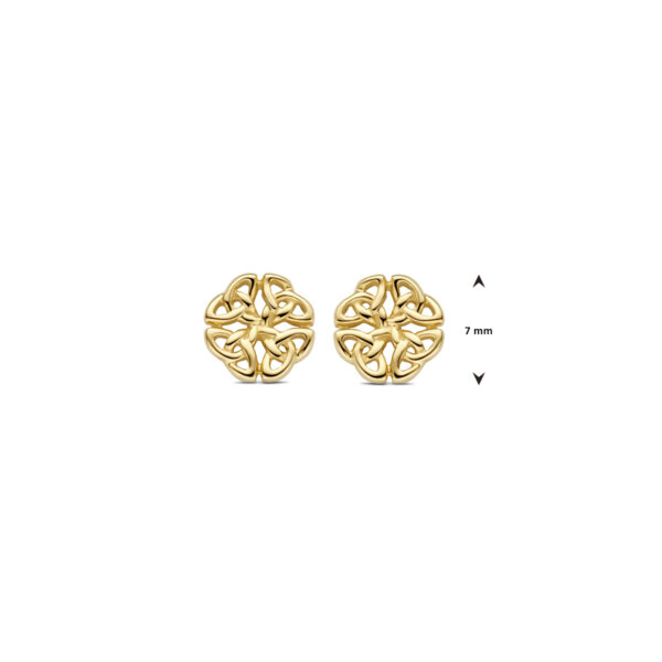 oorknoppen 7 mm 14K geelgoud - Afbeelding 4