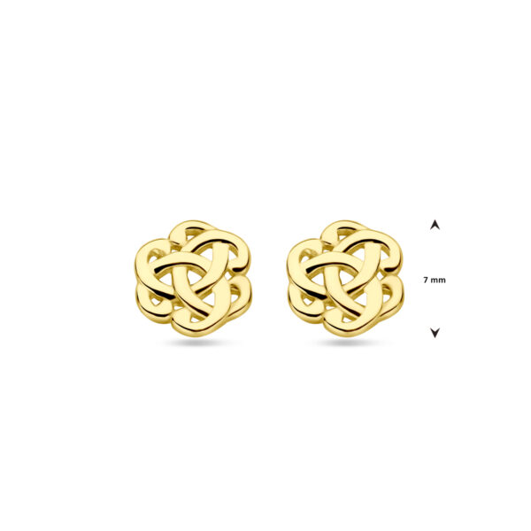 oorknoppen 7 mm 14K geelgoud - Afbeelding 4