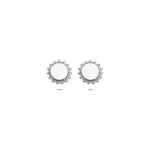 oorknoppen 7,5 mm zilver gerhodineerd