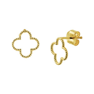oorknoppen bloem 14K geelgoud