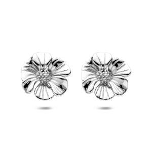 oorknoppen bloem 26 mm edelstaal