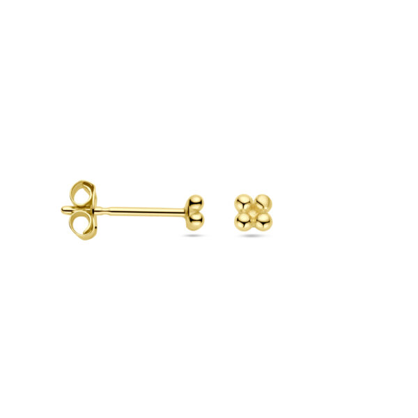 oorknoppen bol 2,5 mm 14K geelgoud - Afbeelding 3