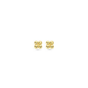 oorknoppen bol 2,5 mm 14K geelgoud