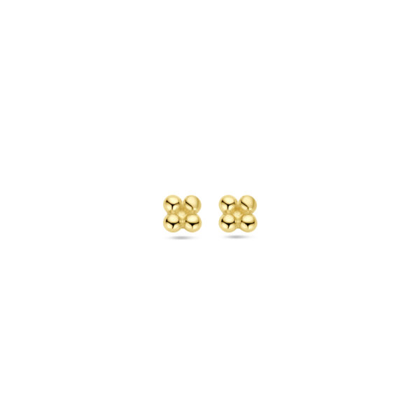 oorknoppen bol 2,5 mm 14K geelgoud