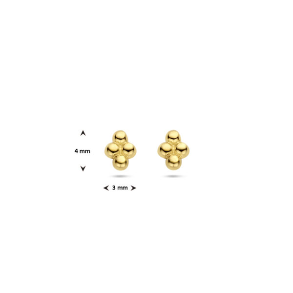 oorknoppen bolletjes 14K geelgoud - Afbeelding 4