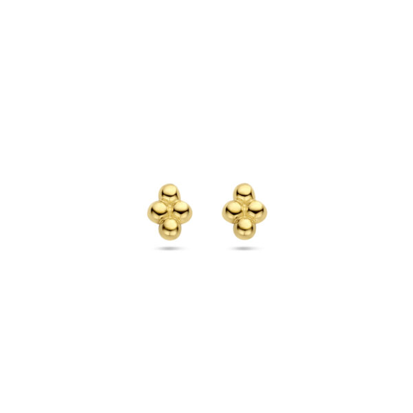 oorknoppen bolletjes 14K geelgoud