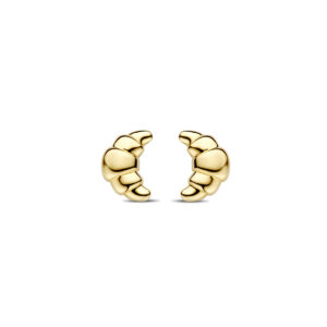 oorknoppen croissant 8.5 mm 14K geelgoud