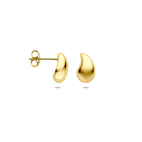 oorknoppen druppel 9,5 mm 14K geelgoud - Afbeelding 3