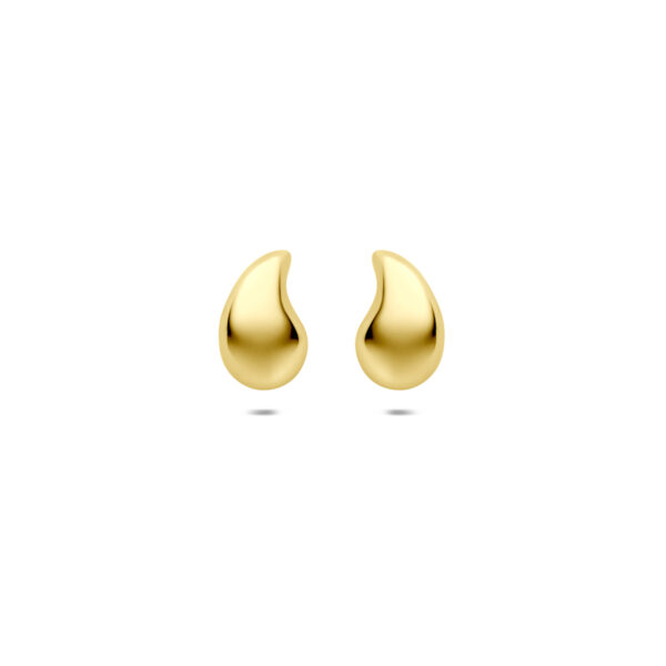 oorknoppen druppel 9,5 mm 14K geelgoud