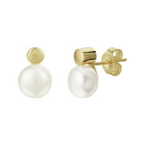 oorknoppen parel 14K geelgoud