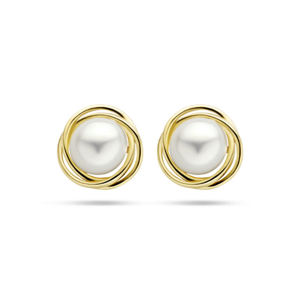 oorknoppen parel 14K geelgoud