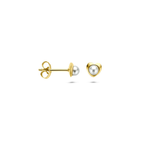 oorknoppen parel 4,5 mm 14K geelgoud - Afbeelding 3