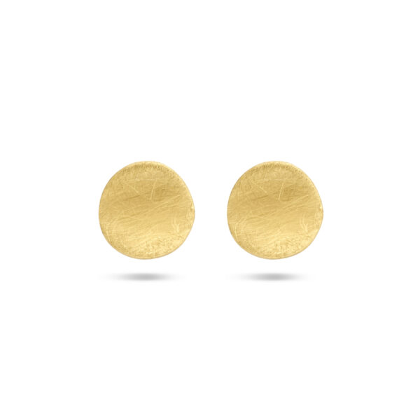 oorknoppen scratch 14K geelgoud
