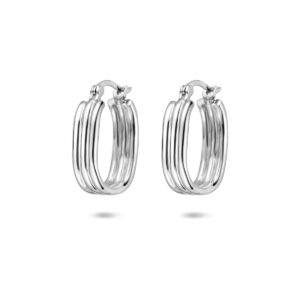 oorringen 17 mm zilver gerhodineerd