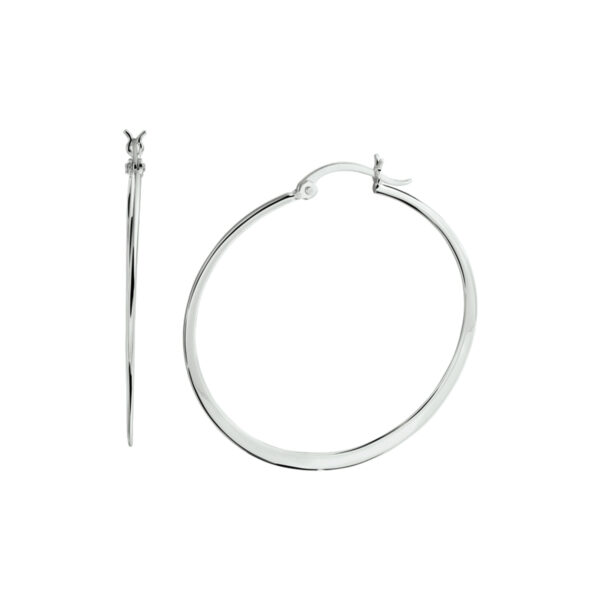 oorringen zilver gerhodineerd