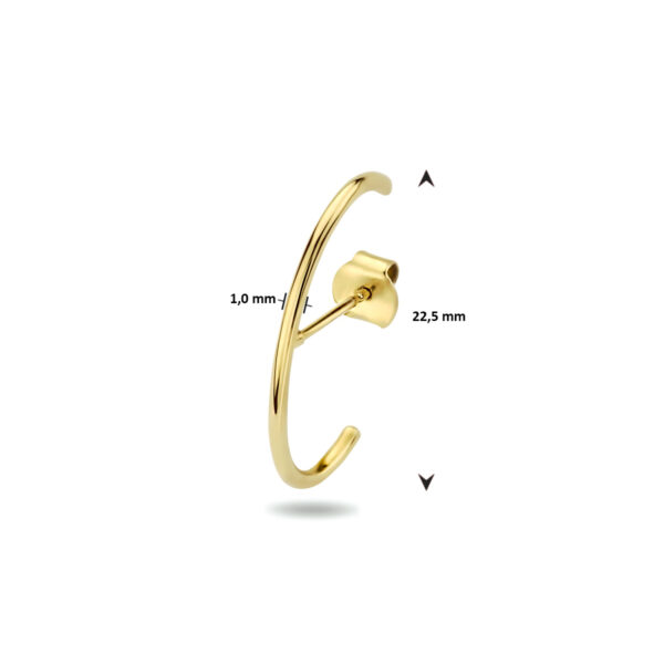 oorsteker 14K geelgoud - Afbeelding 3