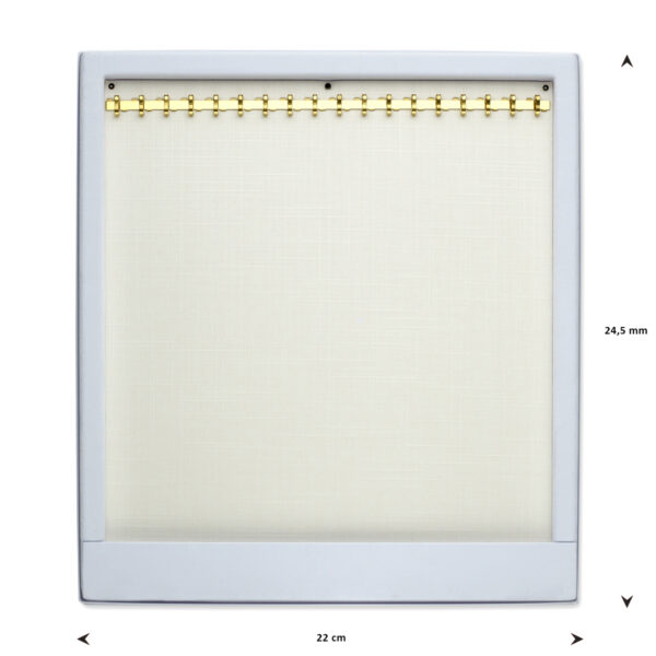 opmaaktray carrousel 245 x 220 mm wit met goudkleurige haakjes pos materialen - Afbeelding 2
