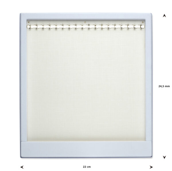 opmaaktray carrousel 245 x 220 mm wit met zilverkleurige haakjes pos materialen - Afbeelding 2