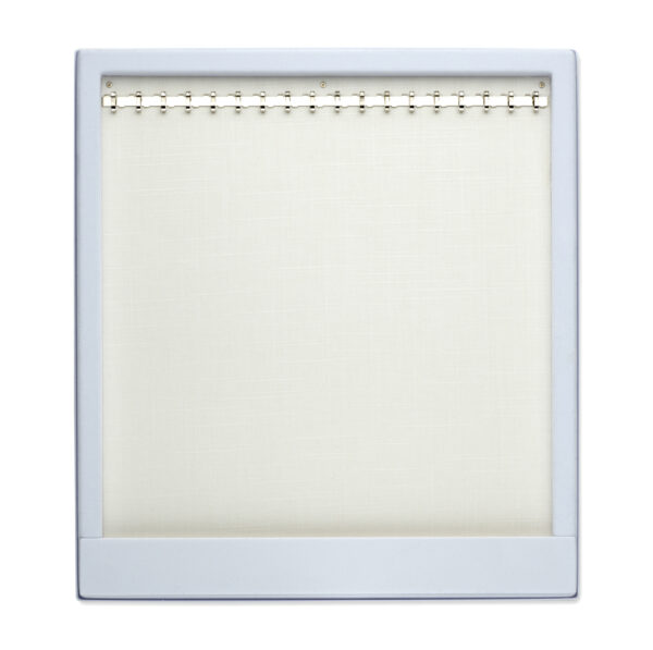 opmaaktray carrousel 245 x 220 mm wit met zilverkleurige haakjes pos materialen