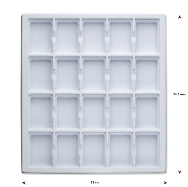 opmaaktray carrousel 245 x 220 mm wit pos materialen - Afbeelding 2