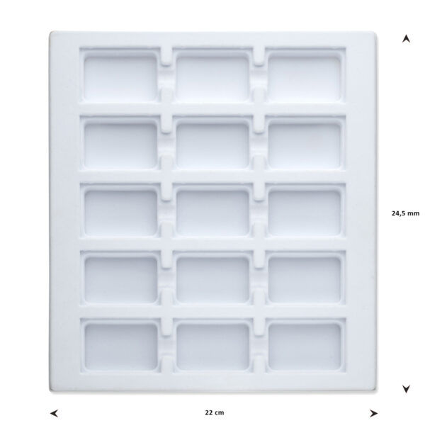 opmaaktray carrousel 245 x 220 mm wit pos materialen - Afbeelding 2