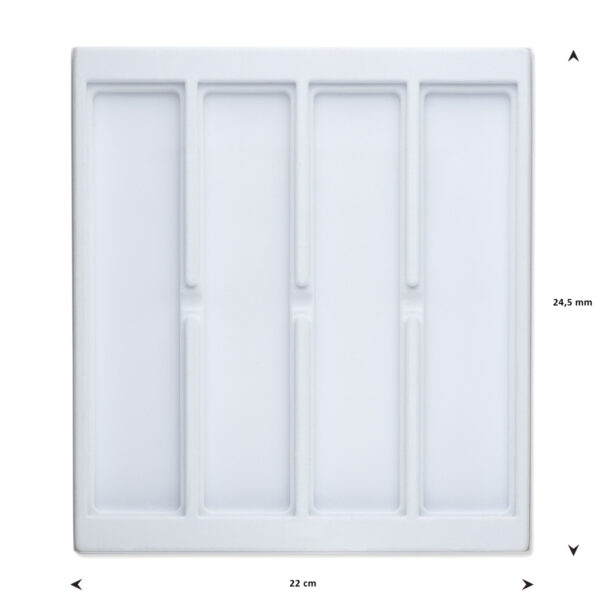 opmaaktray carrousel 245 x 220 mm wit pos materialen - Afbeelding 2