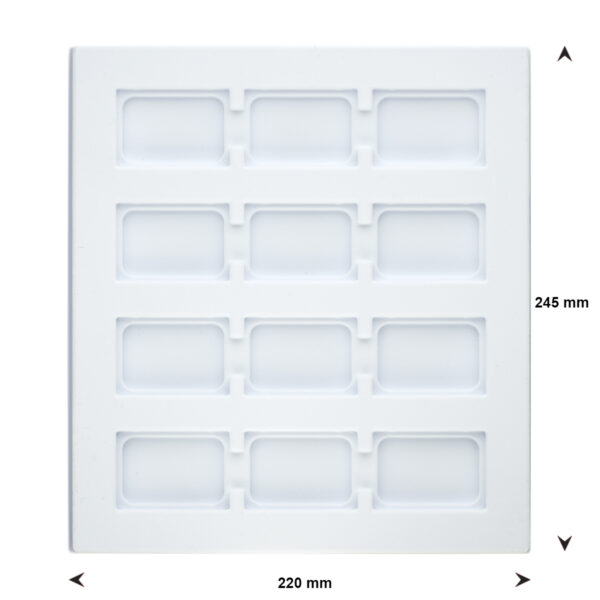 opmaaktray carrousel 245 x 220 mm wit pos materialen - Afbeelding 2