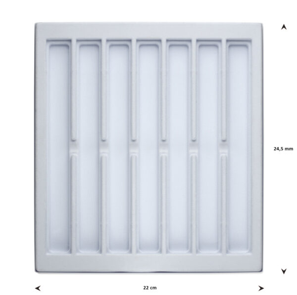 opmaaktray carrousel 245 x 220 mm wit pos materialen - Afbeelding 2