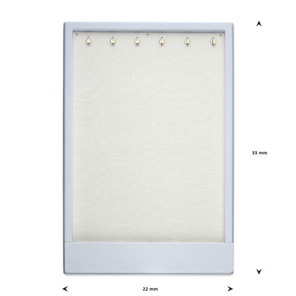opmaaktray carrousel 330 x 220 mm wit met zilverkleurige haakjes pos materialen - Afbeelding 2