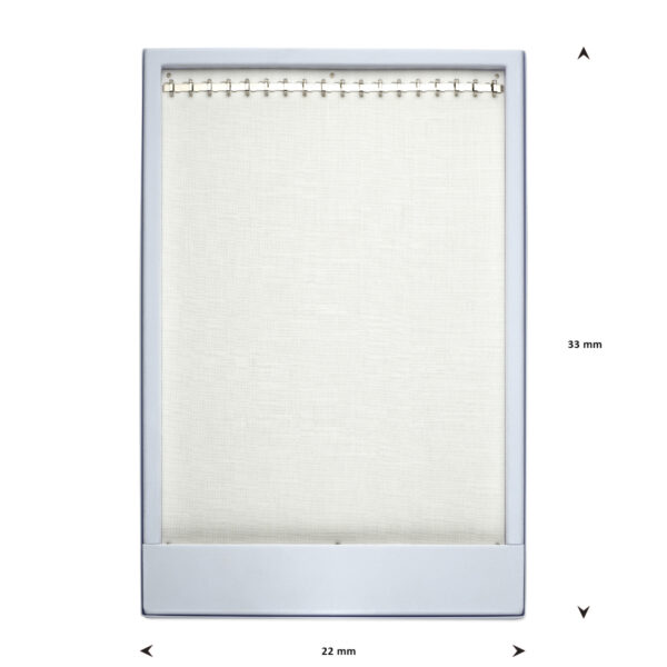 opmaaktray carrousel 330 x 220 mm wit met zilverkleurige haakjes pos materialen - Afbeelding 2