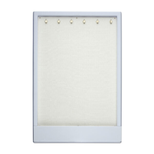 opmaaktray carrousel 330 x 220 mm wit met zilverkleurige haakjes pos materialen