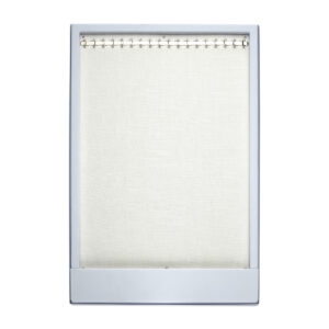 opmaaktray carrousel 330 x 220 mm wit met zilverkleurige haakjes pos materialen