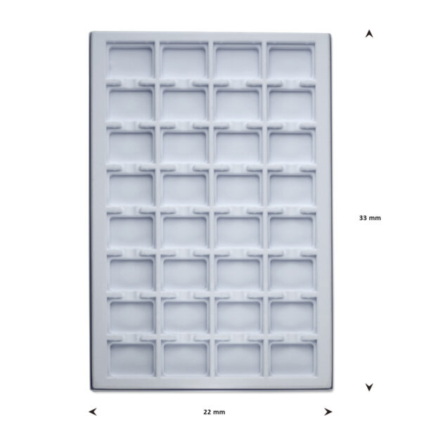 opmaaktray carrousel 330 x 220 mm wit pos materialen - Afbeelding 2