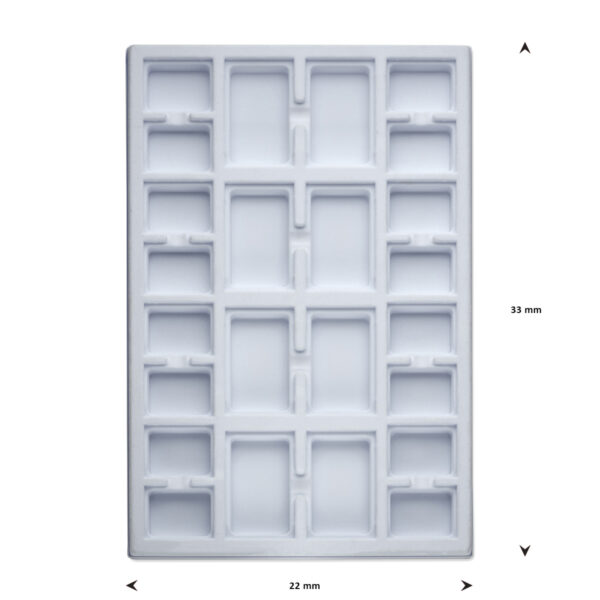 opmaaktray carrousel 330 x 220 mm wit pos materialen - Afbeelding 2