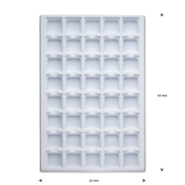 opmaaktray carrousel 330 x 220 mm wit pos materialen - Afbeelding 2