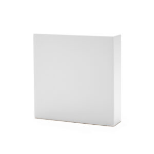presentatie blok wit 100 x 100 x 25 mm pos materialen