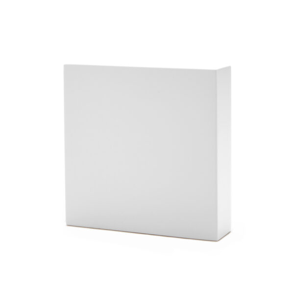 presentatie blok wit 100 x 100 x 25 mm pos materialen