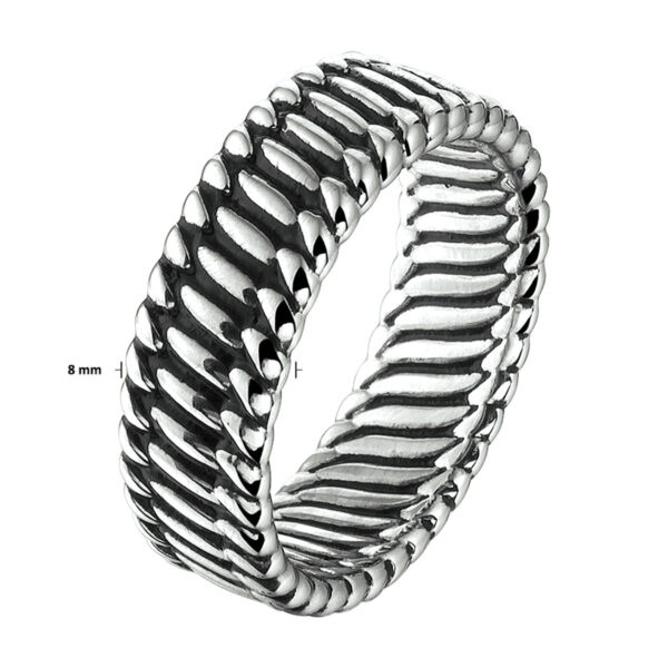 ring oxi zilver geoxideerd - Afbeelding 4