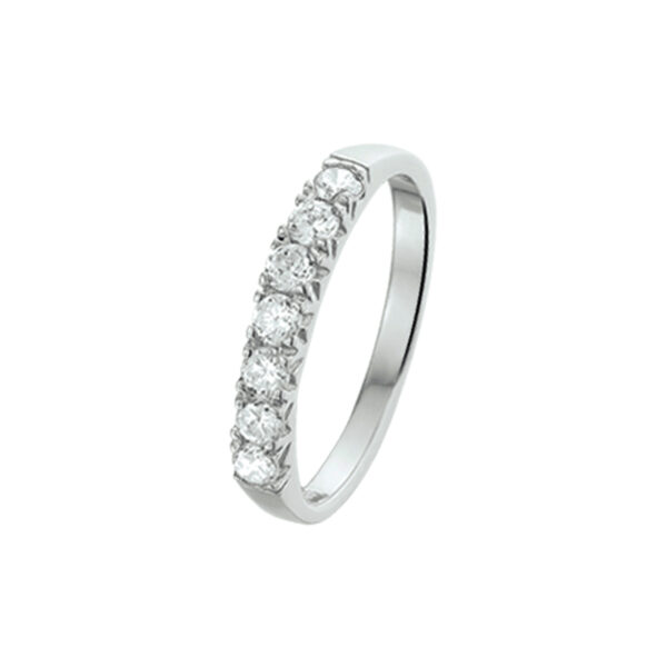 ring zirkonia zilver gerhodineerd - Afbeelding 2