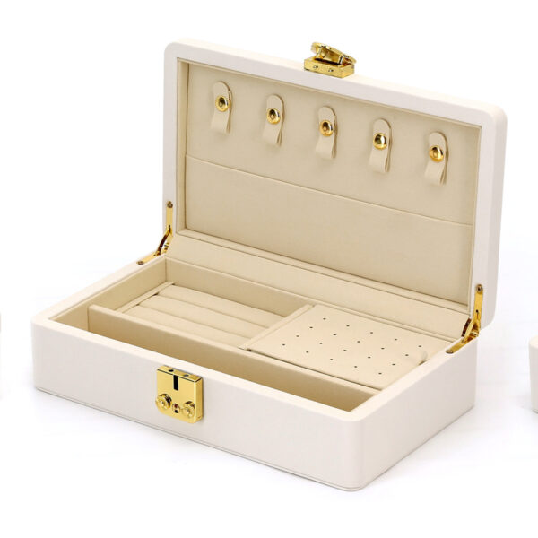 sieradenbox beige toebehoren - Afbeelding 3