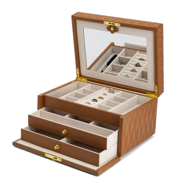 sieradenbox bruin toebehoren - Afbeelding 2
