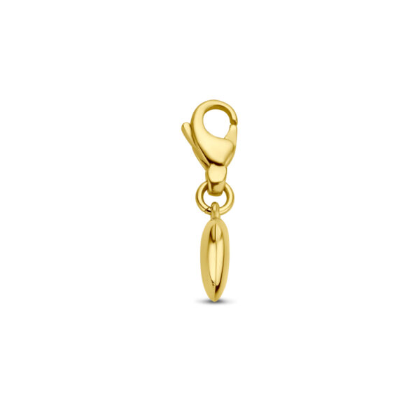 slotbedel hart 14K geelgoud - Afbeelding 3