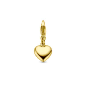 slotbedel hart 14K geelgoud